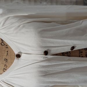 Cream ann taylor cardigan